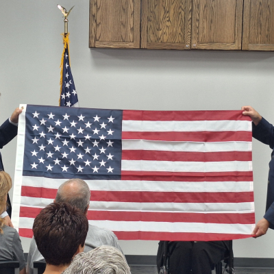 Yeoman Third Class JD Norr was recognized during a CNS Honor Salute