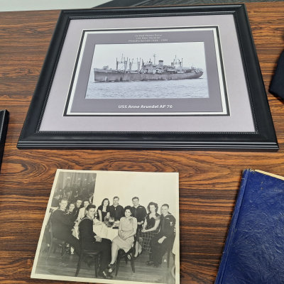 Yeoman Third Class JD Norr was recognized during a CNS Honor Salute