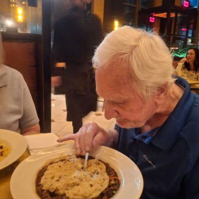Thomas Stark and his family enjoyed an evening out at the Cheesecake Factory