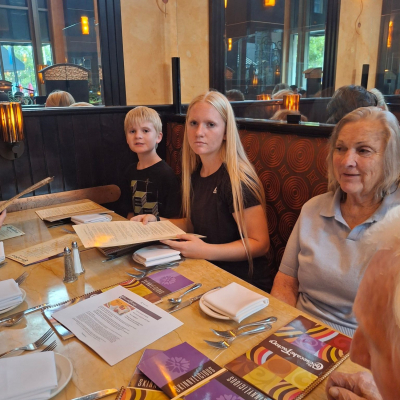 Thomas Stark and his family enjoyed an evening out at the Cheesecake Factory